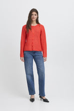 Load image into Gallery viewer, ICHI Kamara Red Cardigan
