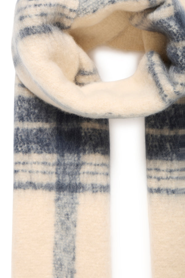 ICHI Lone Scarf - Grey and Almond