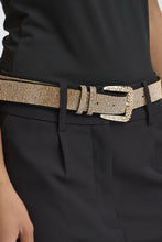 Load image into Gallery viewer, ICHI Berta Glitzy Rhinestone Belt in Silver or Gold
