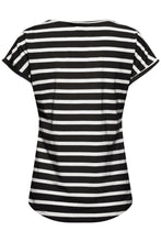 Load image into Gallery viewer, B Young Stripe Classic T- Shirt - Black/Navy
