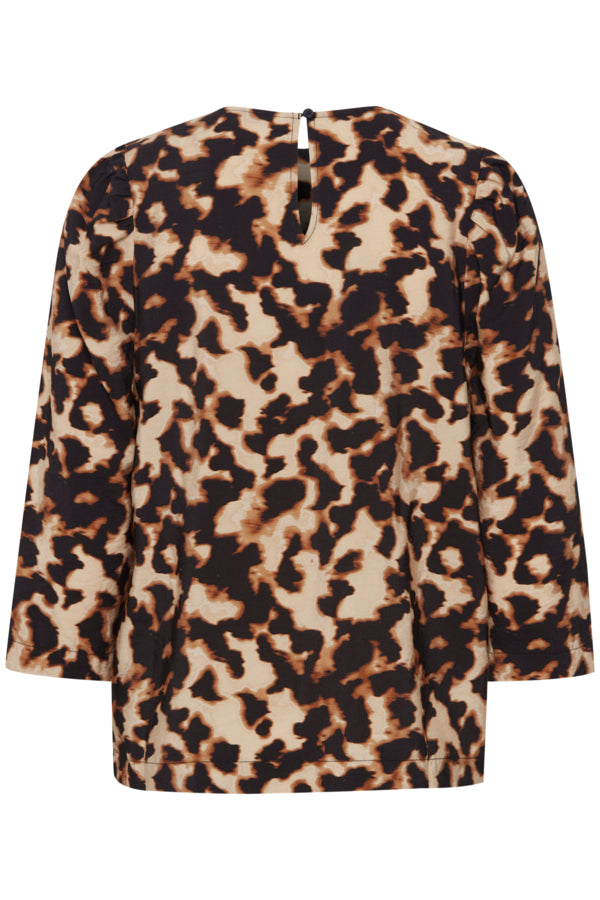 B Young Leo Abstract Print Blouse