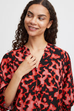 Load image into Gallery viewer, B Young Leo Red Abstract Print Blouse
