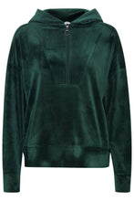 Load image into Gallery viewer, B Young Green Velour Hoodie
