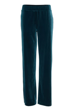 Load image into Gallery viewer, B Young Perlina Velvet Trousers - Petrol Blue
