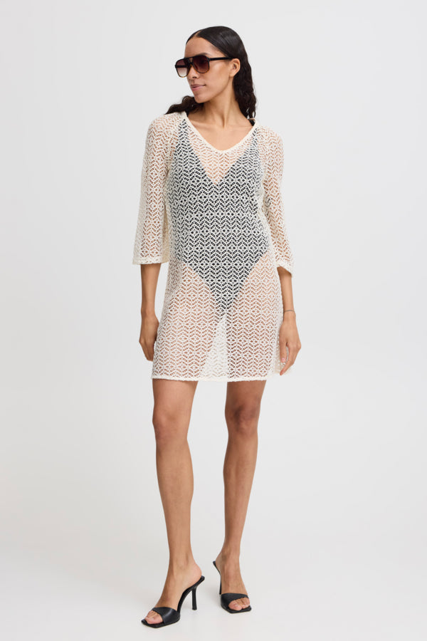 B Young Milon Crochet Beach Dress - 2 Colours B Young Milon Crochet Beach Dress - 2 Colours