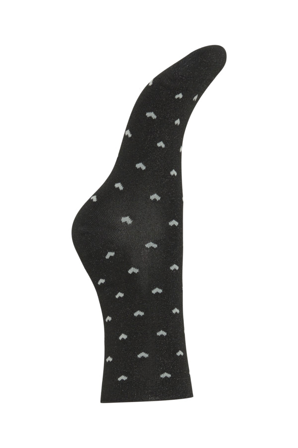 B Young Glitter Heart Socks