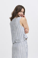 Load image into Gallery viewer, B Young Linen Mix Striped Waistcoat
