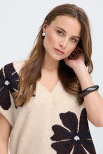 Load image into Gallery viewer, B Young Fig Flower V Neck Knitted Tank
