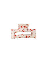 Load image into Gallery viewer, Black Colour DK Berlin Berry Hair Claw - Creme Red
