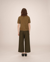 Load image into Gallery viewer, Grace &amp; Mila Twill Cropped Trousers - Khaki
