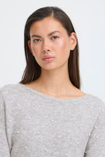 Load image into Gallery viewer, ICHI Macon Grey &amp; Pearl Jumper
