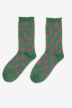 Load image into Gallery viewer, Sock Talk Lightning Glitter Socks - 2 Colours
