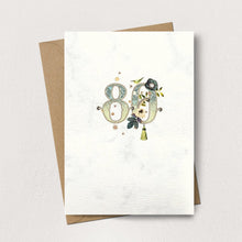 Load image into Gallery viewer, Stephanie Davies 80 Age Number Card
