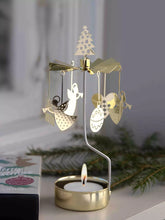 Load image into Gallery viewer, Tea light Spinner  - Christmas Deco Gold
