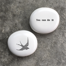 Load image into Gallery viewer, East of India Sentiment Porcelain Pebbles - 12 Options

