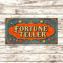 Load image into Gallery viewer, Vintage Fortune Teller Metal Sign - Large
