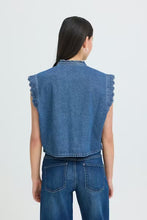 Load image into Gallery viewer, Ichi Palou Denim Vest Top
