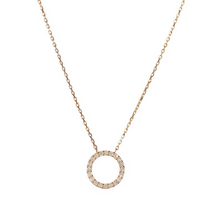 Load image into Gallery viewer, Circular Pendant Necklace Gold

