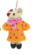 Load image into Gallery viewer, Mouse Family Felt Christmas Decorations - 4 Variants
