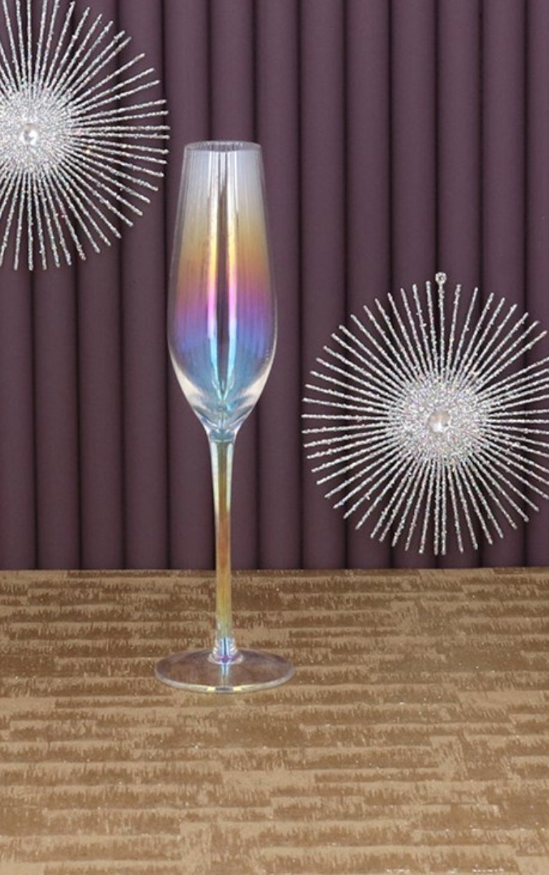Iridescent Champagne Flute