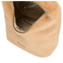 Load image into Gallery viewer, Every Other Faux Fur Scoop Bag - Camel
