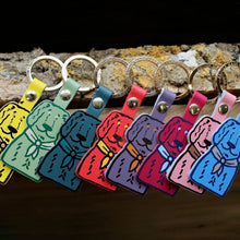 Load image into Gallery viewer, Ark Colour leather Spaniel Keyring
