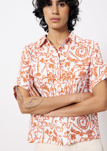 FRNCH Illustrated Blouse