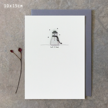 Load image into Gallery viewer, East of India Woodland Card - Let it Snow
