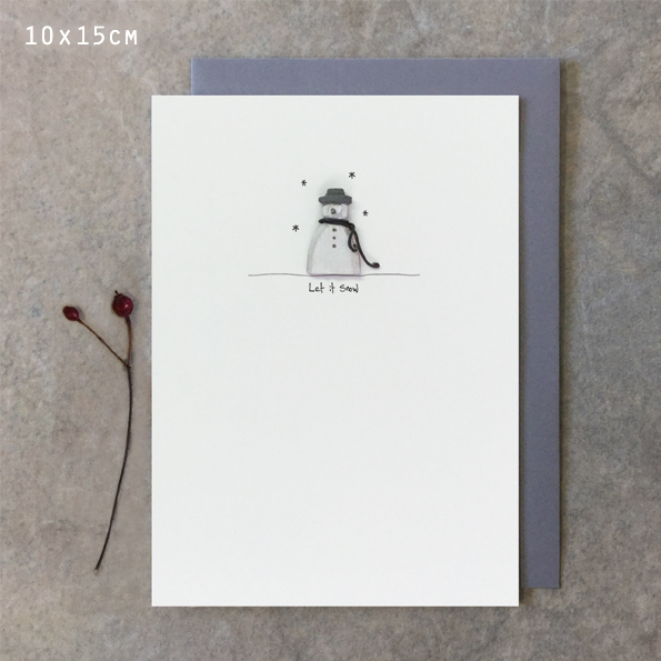 East of India Woodland Card - Let it Snow