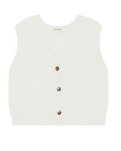 Load image into Gallery viewer, Grace &amp; Mila Knitted Waistcoat - Cream
