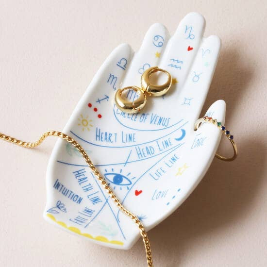 Palm Reading Ceramic Trinket Dish