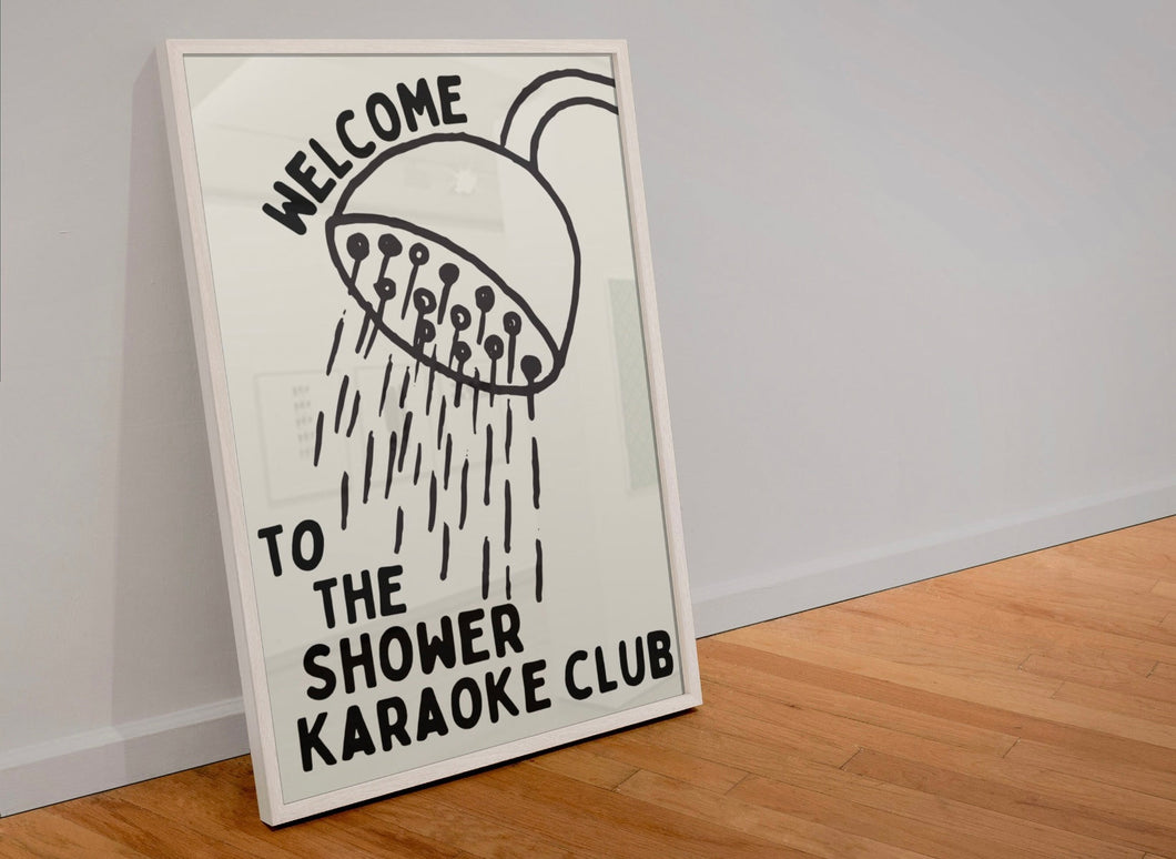 Shower Karaoke Print A4