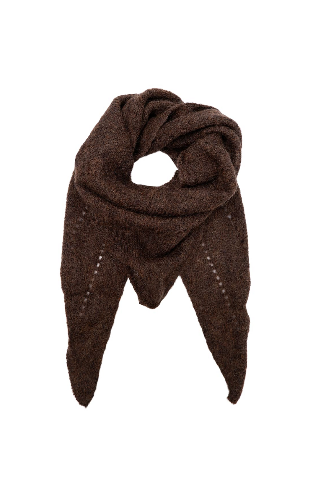 Black Colour DK Mini Knitted Scarf - 8 Colours