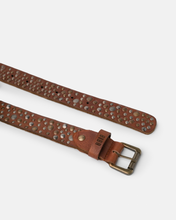Load image into Gallery viewer, BIBA Tan Lovington Stars Leather Belt - 2 Lengths
