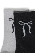 Load image into Gallery viewer, B Young Vilaine Bow Socks 2 Pack - 2 colours
