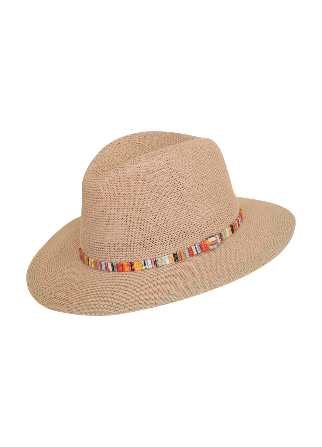 Powder Natalie Blush Hat with Coloured Band