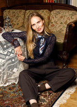 Load image into Gallery viewer, Black Colour DK Willa Mini Scarf -2 Colours
