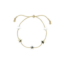 Load image into Gallery viewer, Five Stars Adjustable Bracelet - Gold/Silver/Mixed
