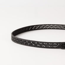 Load image into Gallery viewer, BIBA Black Doty Leather Belt - 3 Lengths
