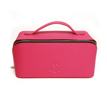 Load image into Gallery viewer, Alice Wheeler Pink / Black Train Case - 2 Sizes
