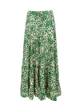 Load image into Gallery viewer, Black Colour DK Luna Green Leo Skirt
