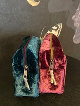 Load image into Gallery viewer, Velvet Cosmetic Purse - 2 Colours
