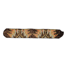 Load image into Gallery viewer, Bronze &amp; Peach Lotus Leaf Beaded Bracelet
