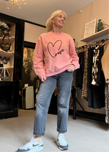 Load image into Gallery viewer, Grace &amp; Mila Rose Heart Sweatshirt
