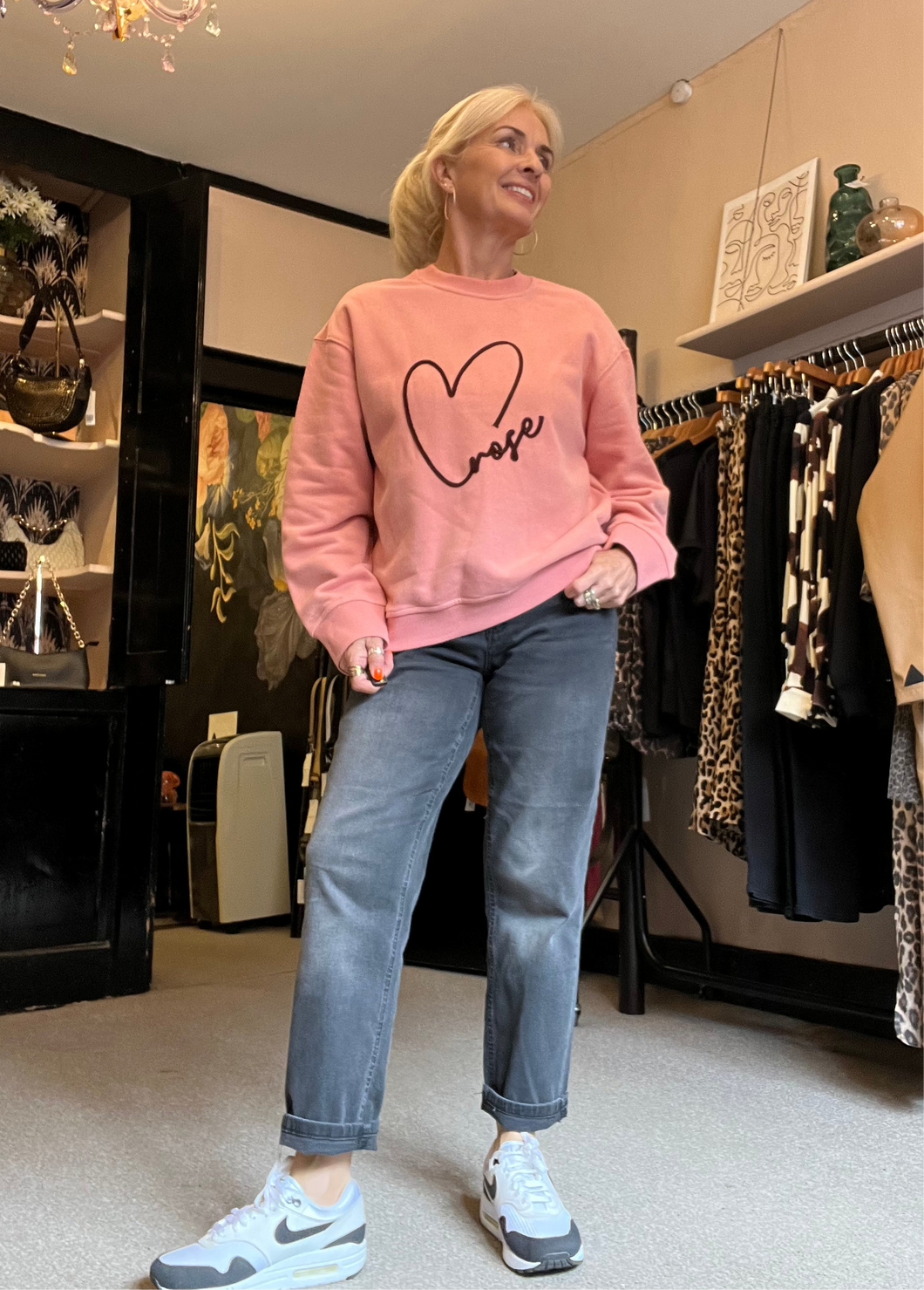 Grace & Mila Rose Heart Sweatshirt