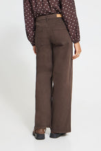 Load image into Gallery viewer, ICHI Ziggy Wide Leg Brown Jeans
