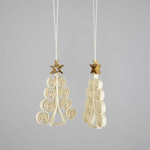Load image into Gallery viewer, Quilled Fir Christmas Decoration
