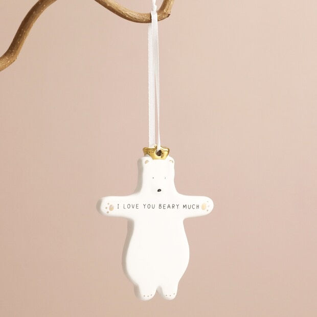 I Love You Beary Much Hanging Decoration
