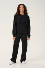 Load image into Gallery viewer, Culture Chabrina Casual Trousers - Black
