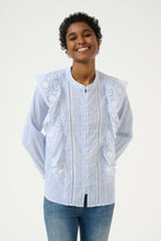 Load image into Gallery viewer, Culture Stripe Jade Blouse
